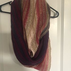 Multicolored infinity scarf